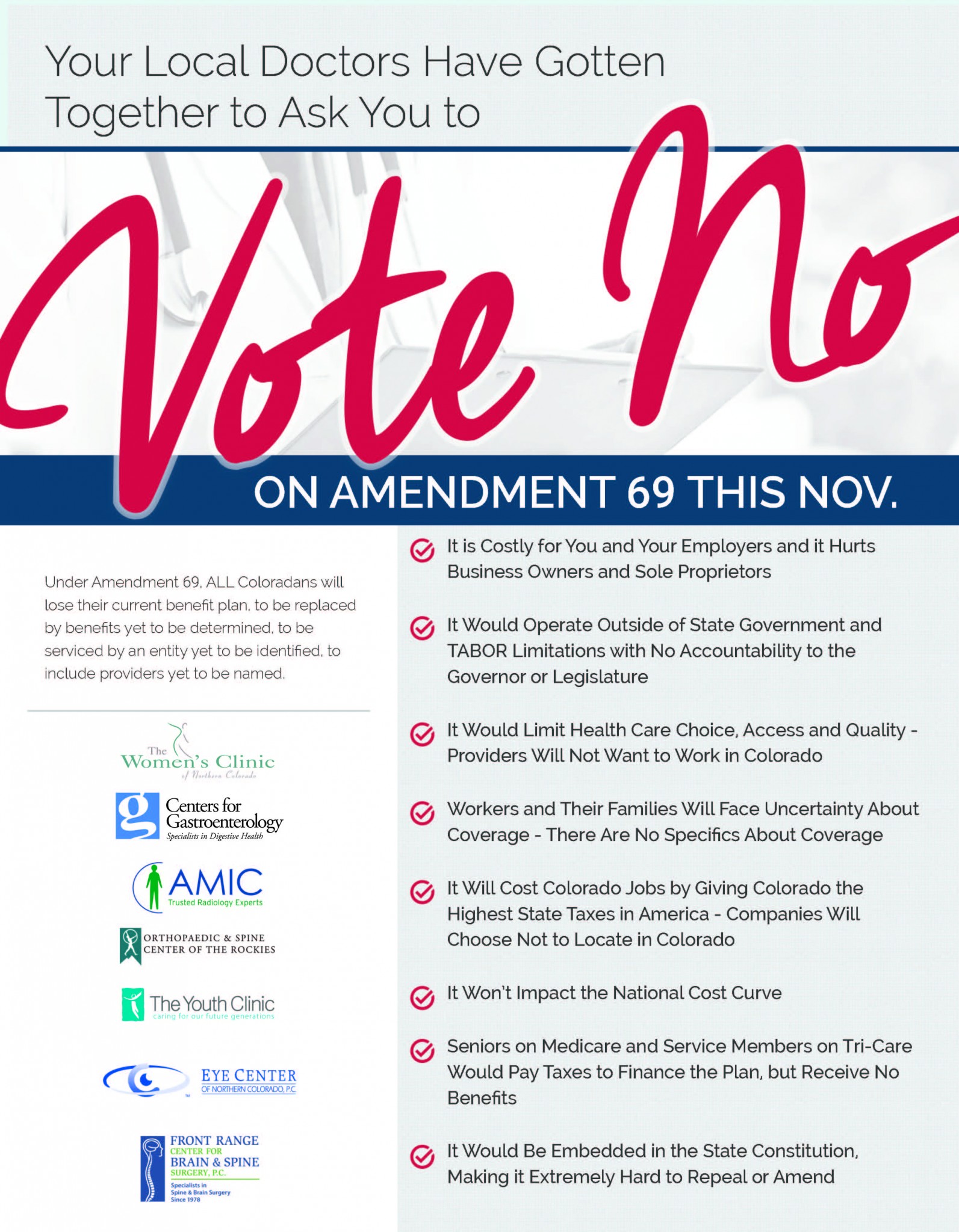 OCR Physicians Oppose Amendment 69 in Nov. Election - Orthopaedic ...