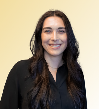 woman smiling, wearing a black shirt